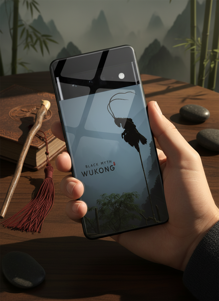 BMW-Black Myth Wukong Premium Glass Back Cover For Google Pixel 7,8,9,10 Series