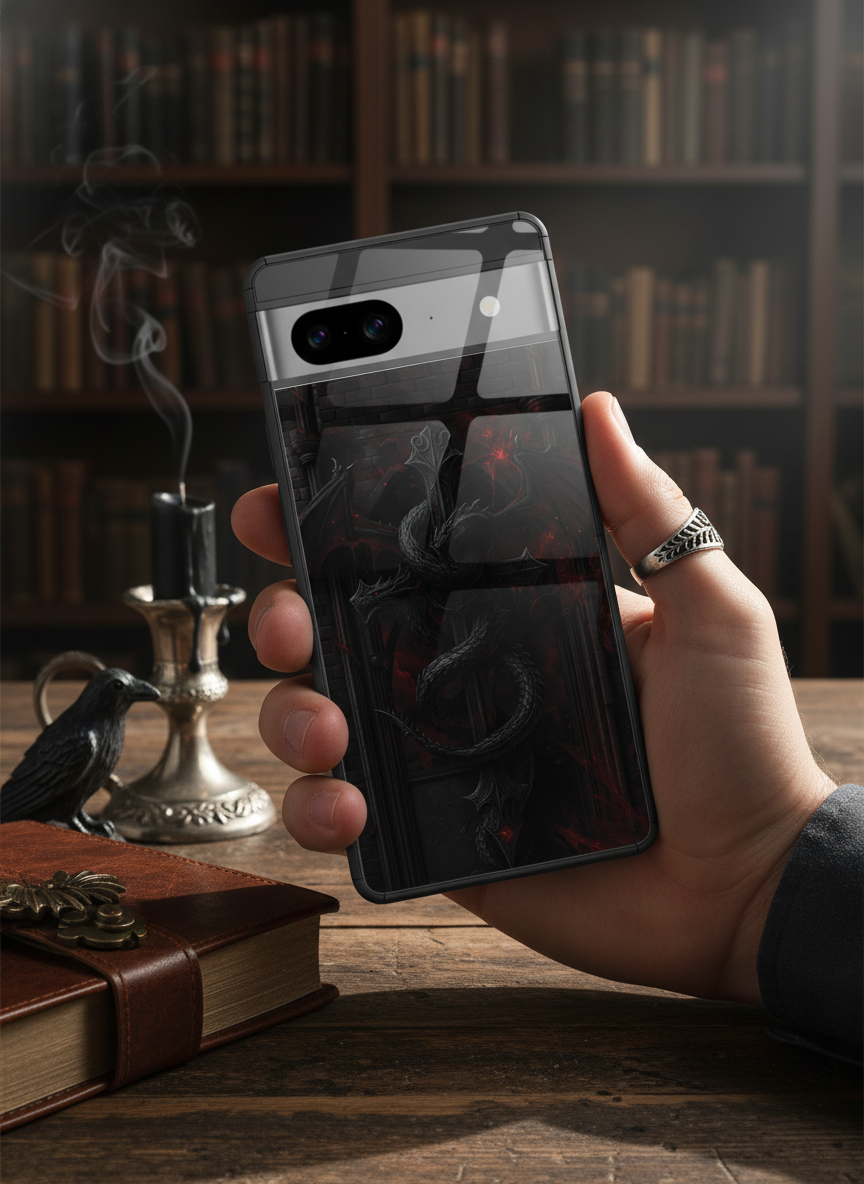 Drakonis Premium Glass Back Cover For Google Pixel 7,8,9,10 Series