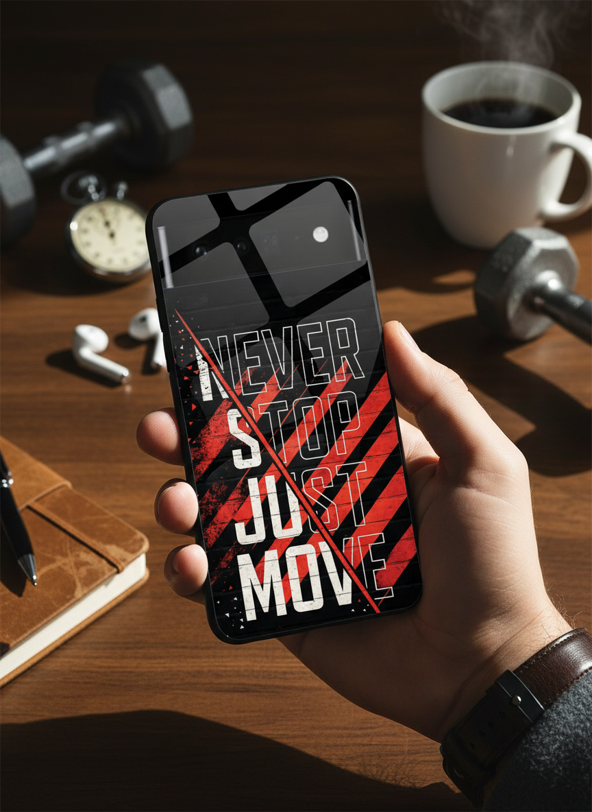 Just Move Premium Glass Back Cover For Google Pixel 7,8,9,10 Series