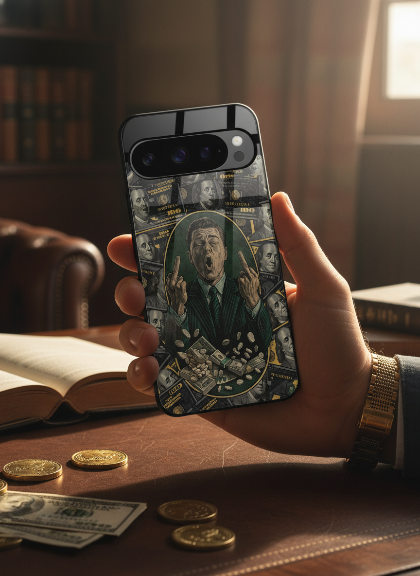 Cash Over Class Premium Glass Back Cover For Google Pixel 7,8,9,10 Series