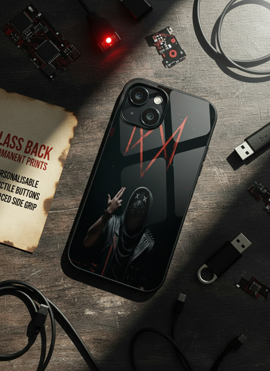 Symbol Premium Glass Back Cover For iPhone 11-17 Models