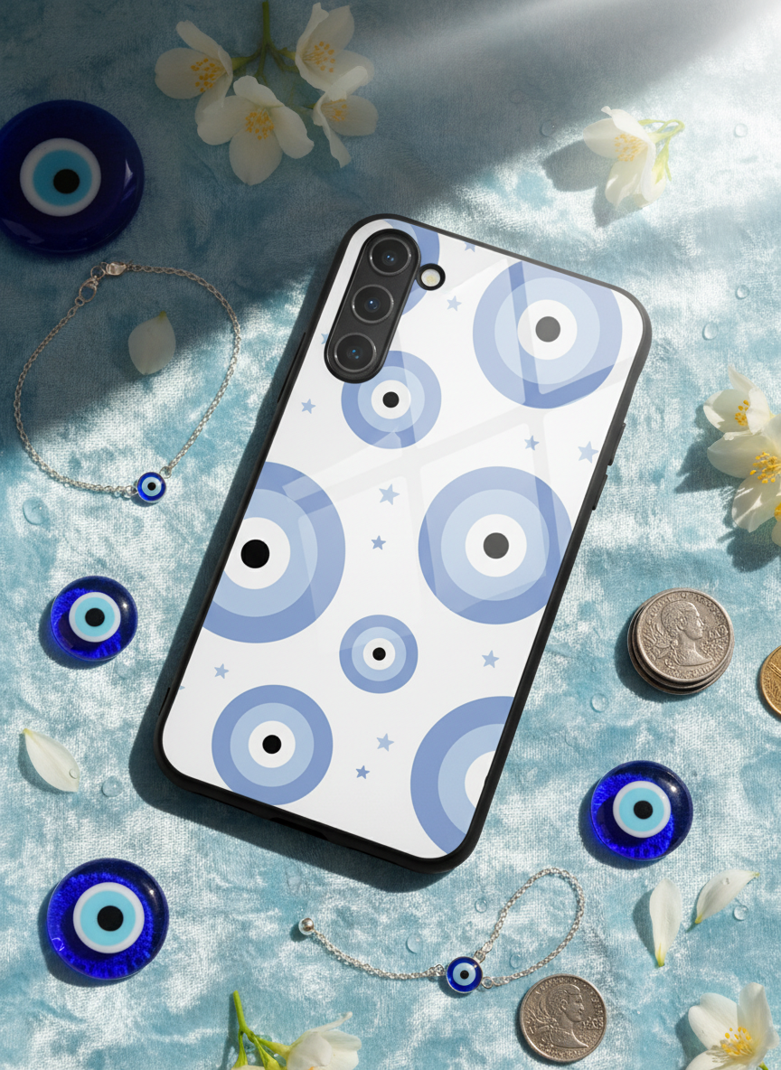 Eye Of Protection OG Premium Glass Back Cover For Galaxy S, A, M & F Series