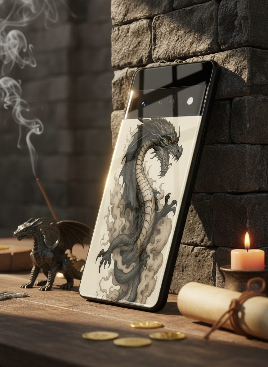 Dragon Premium Glass Back Cover For Google Pixel 7,8,9,10 Series