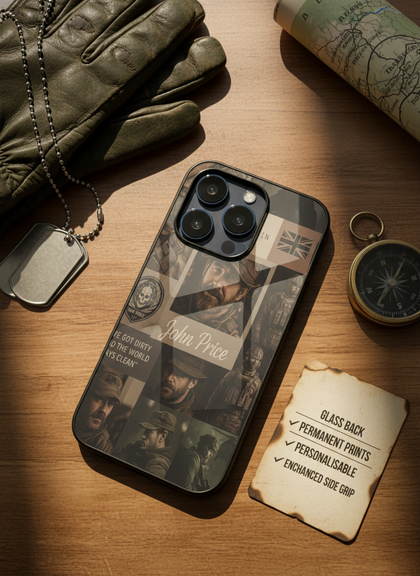 Captain’s Creed Premium Glass Back Cover For iPhone 11-17 Models