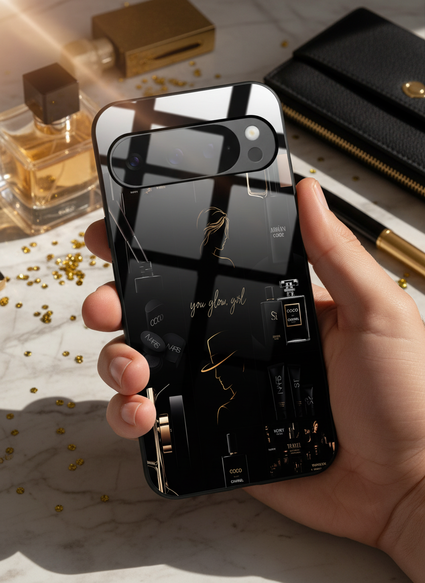Glow And Grace Premium Glass Back Cover For Google Pixel 7,8,9,10 Series