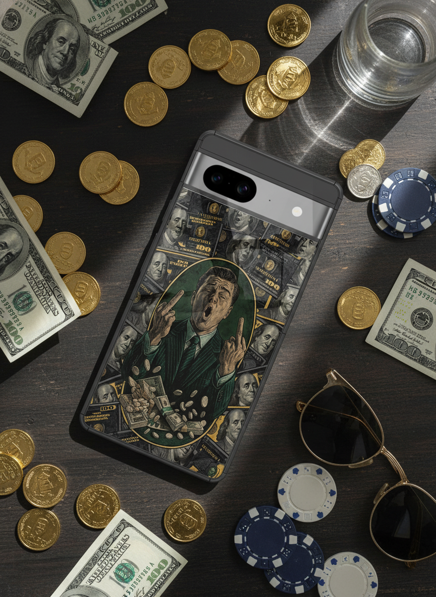 Cash Over Class Premium Glass Back Cover For Google Pixel 7,8,9,10 Series