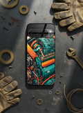 Aesthetic Engine-ry Premium Glass Back Cover For Google Pixel 7,8,9,10 Series