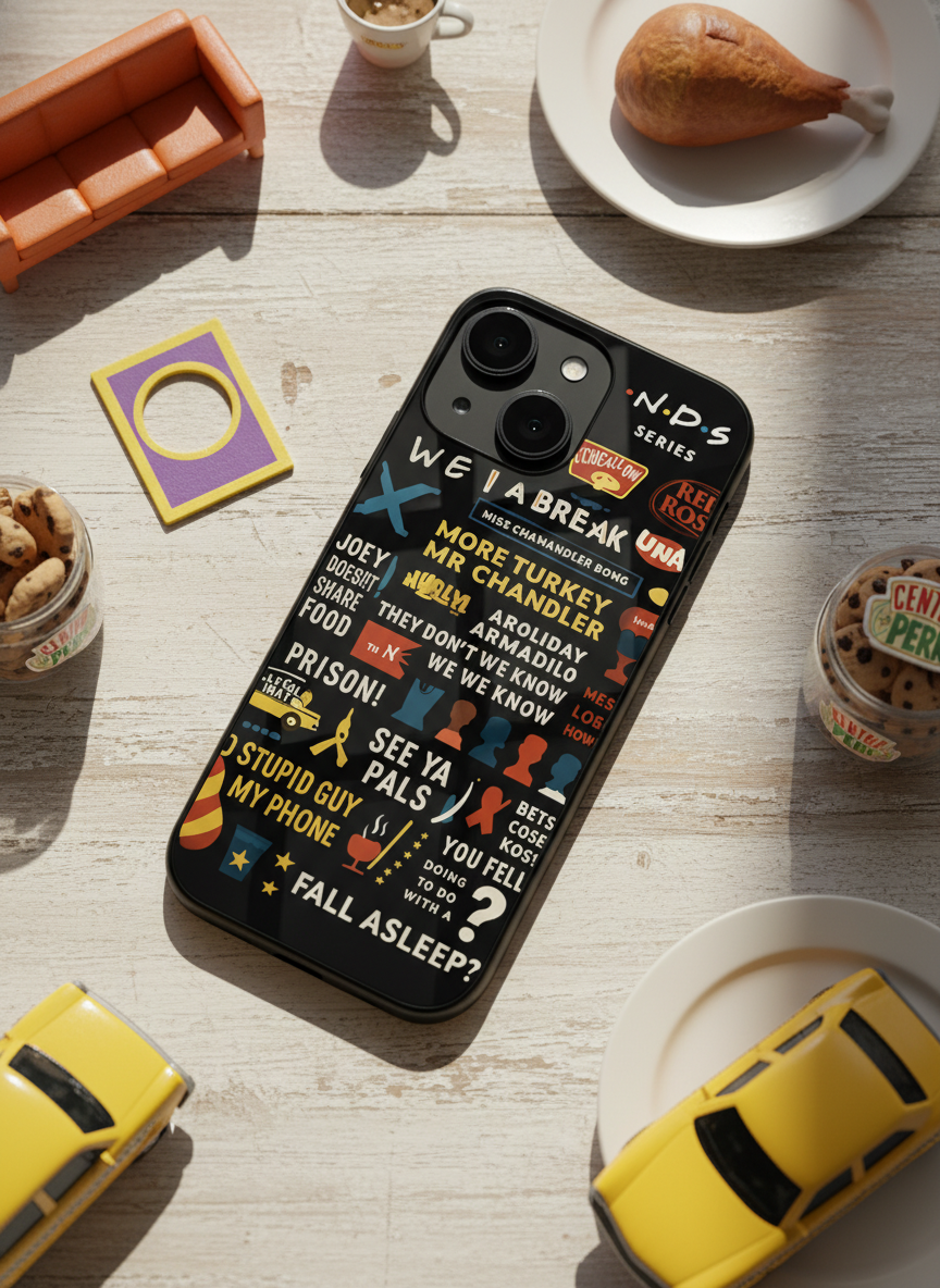 F.R.I.E.N.D.S Premium Glass Back Cover For iPhone 11-17 Models