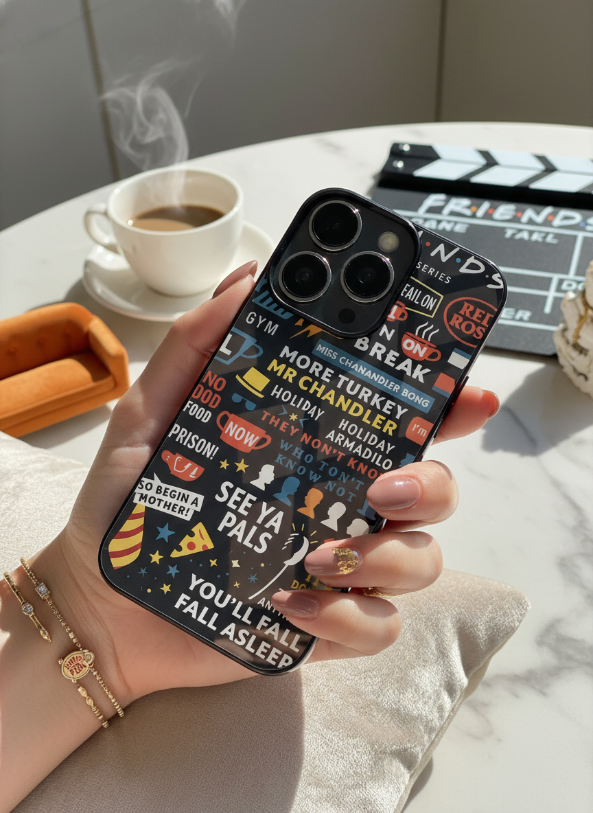 F.R.I.E.N.D.S Premium Glass Back Cover For iPhone 11-17 Models