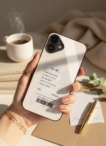 You Are Enough Mono Frame Glass Back Cover For iPhone 14-17 Models