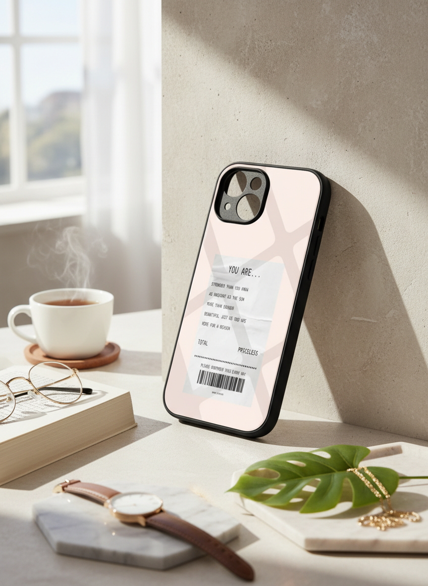 You Are Enough Premium Glass Back Cover For iPhone 14-17 Models The Case & Co India